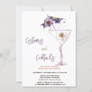 Invitation Costumes & Cocktail Halloween épouvantable