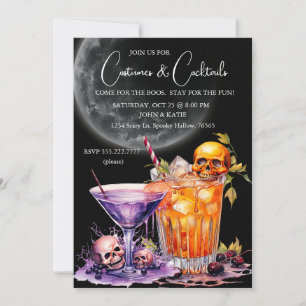 Invitation Costumes & Cocktails Halloween