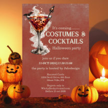Costumes Élégants Simples Cocktails Soirée Hallowe