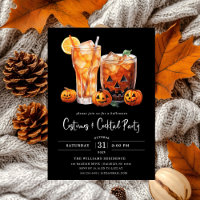 Costumes et cocktails modernes Halloween Party