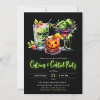 Costumes et cocktails modernes Neon Halloween Part