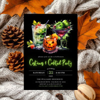 Costumes et cocktails modernes Neon Halloween Part