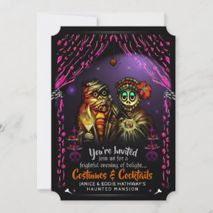 Invitation Costumes et cocktails momifiés Halloween