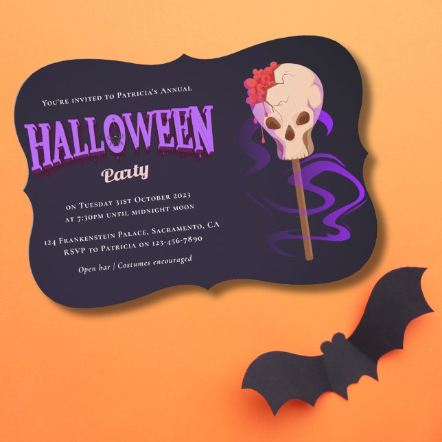 Invitation Costumes et cocktails pour adultes Halloween Party (Créateur téléchargé)