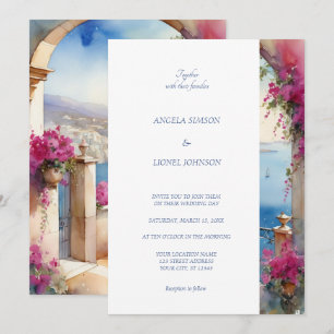 Invitation Côte d'Amalfi Italie Bougainvilliers Italie