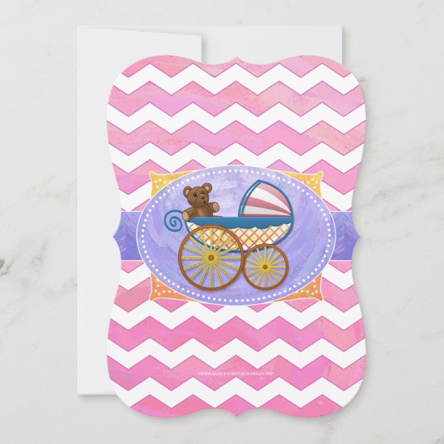 Invitation Coton Bonbons Bébé Stuff (Devant)