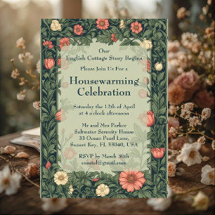 Invitation Cottage Anglais Maison de style William Morris pou