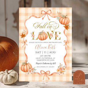 Invitation Cottage Coquette Citrouille Tomber en Amour Mariée