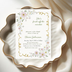 Invitation Cottagecore Fête de Fiançailles Fresh Off the Mark