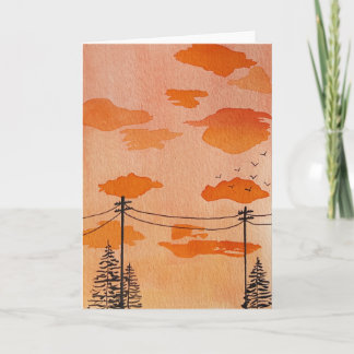 Invitation Coucher de soleil de banlieue