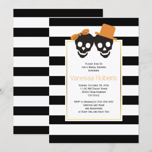 Invitation Coude crâne mariage douche nuptiale Halloween