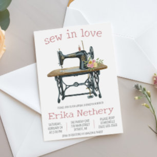 Invitation Coudre dans l'amour, Retrouvailles de mariage Mach