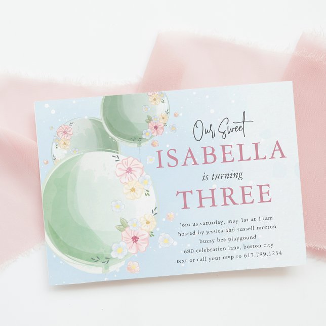 Invitation Couleur d'eau douce Anniversaire de enfant (Créateur téléchargé)