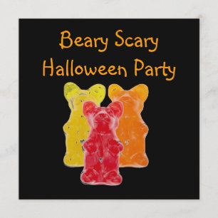 Invitation couleurs arc-en-ciel bonbon amant guman ours