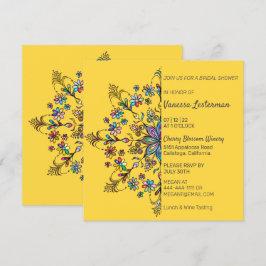 Invitation Couleurs Chic Mandala Bridal Showbwbwbwbwick Invit
