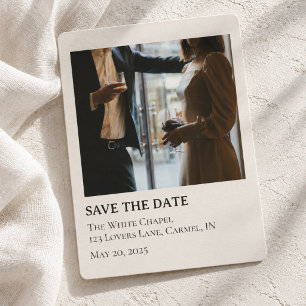 Invitation Couleurs de tenue de mariage photo moderne, Enregi