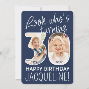 Invitation Couleurs DIY • Joyeux 30e Anniversaire 2 Photos