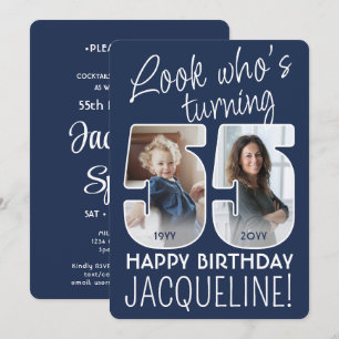 Invitation Couleurs DIY • Joyeux 55e Anniversaire 2 Photos