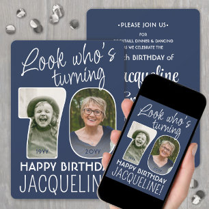 Invitation Couleurs DIY • Joyeux 70e Anniversaire 2 Photos