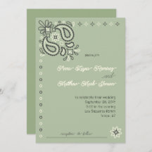 Country Chic Sage Green Moderne Mariage occidental