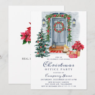 Invitation Country Christmas House Corporate Fête