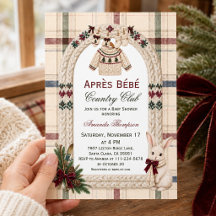 Country Club Après Bébé Bunny Fête de Naissance Sk