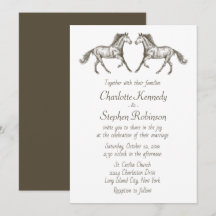 Country Horse Brown White Western Mariage