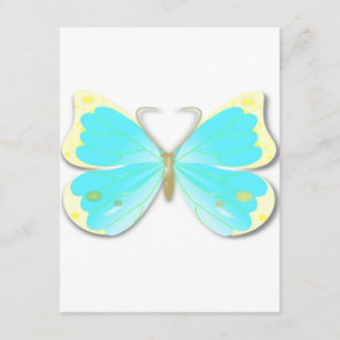 Invitation coupée à papillon