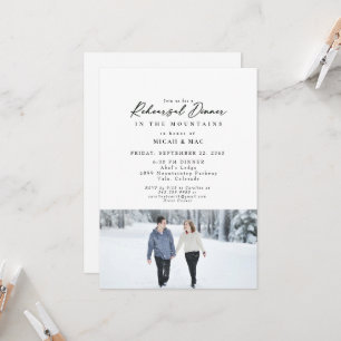 Invitation Couple de neige Séance photo de répétition Mariage