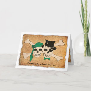Invitation couple de pirates
