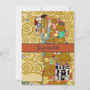 Invitation Couple Fulfillment Gustav Klimt Nouveau