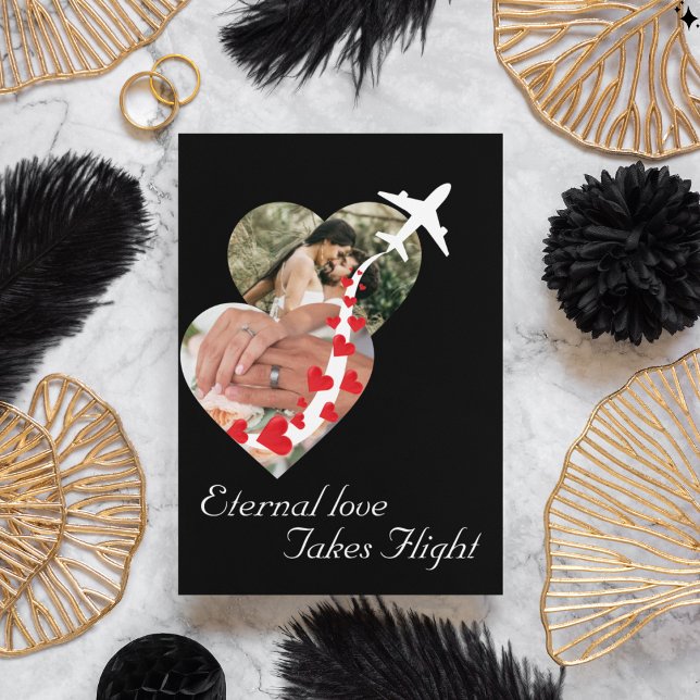 Invitation Couple Heart Photo, Romantique, Moderne, Mariage (Créateur téléchargé)