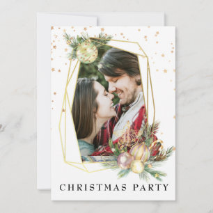 Invitation *~* Couple Photo Corporate AP20 Fête de Noël