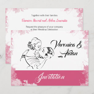 Invitation Couple Vintage en baise