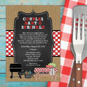 Invitation Couples Baby Q Sprinke invitation, sexe neutre