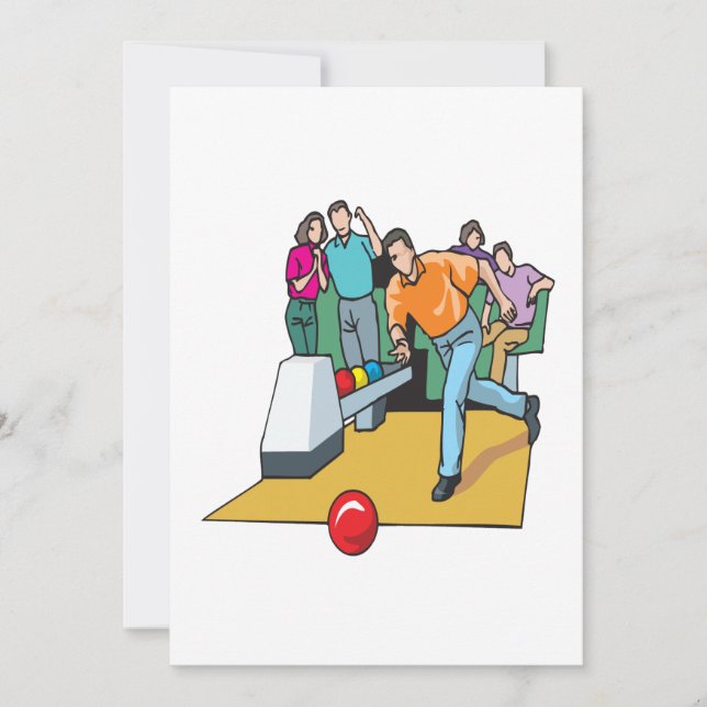 Invitation Couples Bowling (Devant)