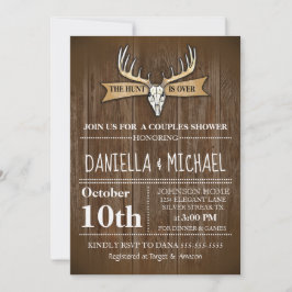 Invitation Couples Wedding shower La chasse est sur Mariage