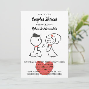 Invitation Couples Wedding shower Mariage Couple
