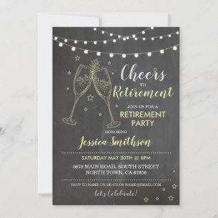 Invitation Coups de coeur à la fête de la retraite Champagne
