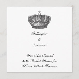 Invitation Couronne ancienne époustouflante