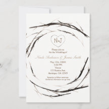 Couronne de brindilles et branches rustiques pour 