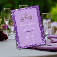 Couronne de Diadème Paillettes Violettes Élégante