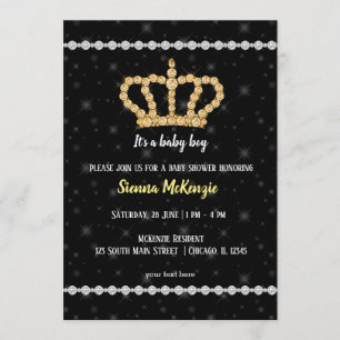 Invitation Couronne de diamants scintillants - choisissez vot