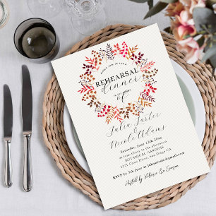 Invitation Couronne de feuilles d'eucalyptus botanique pour d