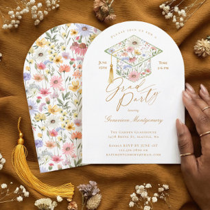 Invitation Couronne de fleurs sauvages pour la remise des dip