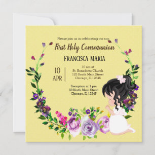 Invitation Couronne de la Sainte Communion * choisir la coule