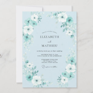 Invitation Couronne de mariage Sky Petal