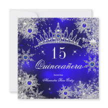 Couronne de neige royale bleu princesse Quinceaner