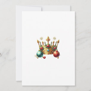 Invitation couronne de noel