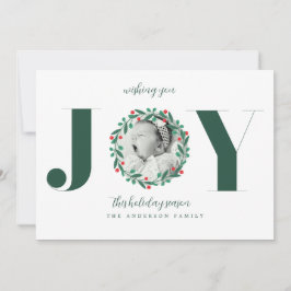 Invitation Couronne de Noël Annonce Naissance Bébé